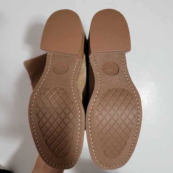 NEW Frye Campus 12R Boots Womens 8.5 Tan Buck Suede Western Barn Contemporary - Picture 10 of 11